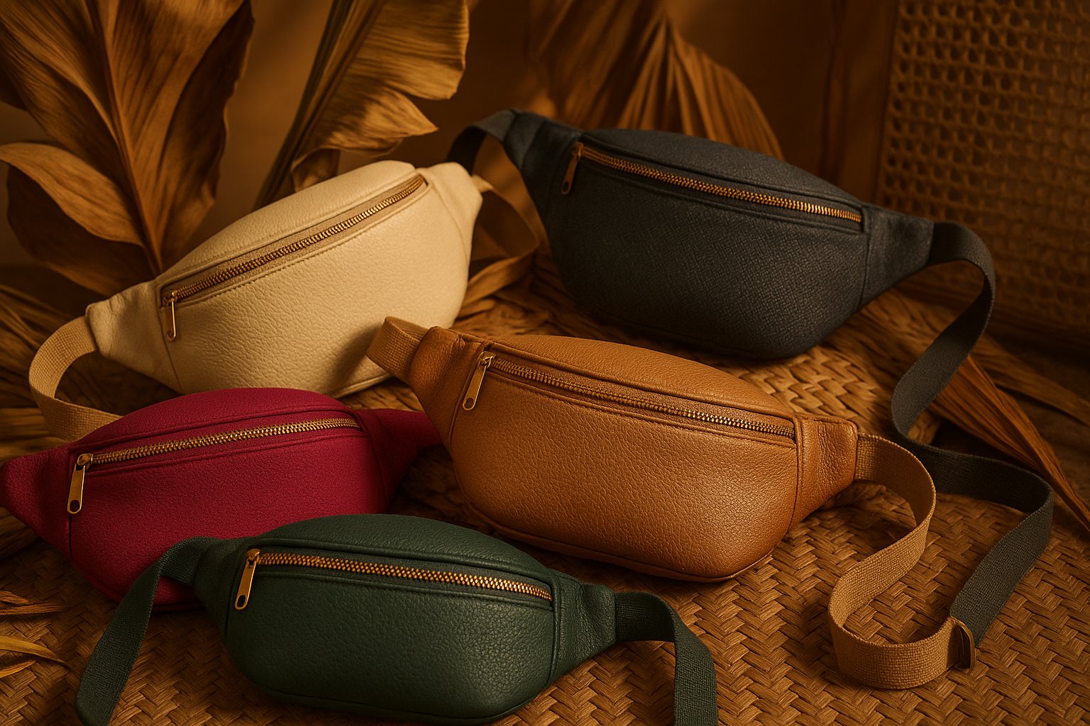 Hero Rosa gullfarget belteveske