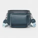 Lommebelteveske for kvinner i elegant skinn med frontlomme